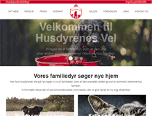 Tablet Screenshot of husdyrenesvel.dk